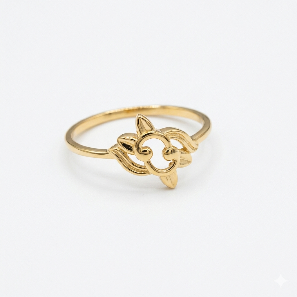 18k Gold Elegant Design Ring