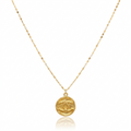 18K Real Gold CC Necklace