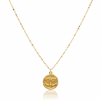 18K Real Gold CC Necklace