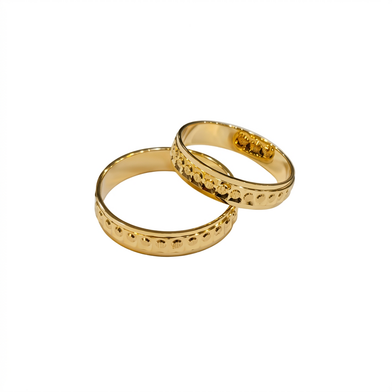 18k Gold Dia Cut RIng - 18k Gold Ring - Embellish Gold Jewelry & Diamond