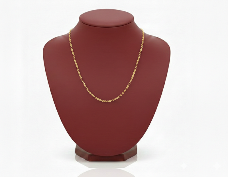 18k Gold Link Chain - 18k Gold Chain - Embellish Gold Jewelry & Diamond