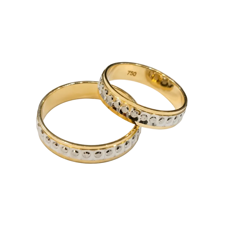 18k Gold 2 Tone Dia Cut Ring - Products - Embellish Gold Jewelry & Diamond