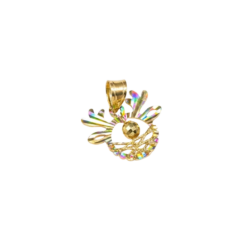 18k Gold Deer Ball Pendant - 18k Gold Pendant - Embellish Gold Jewelry & Diamond