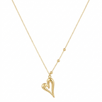 18k Gold Sexy Heart Ball Necklace