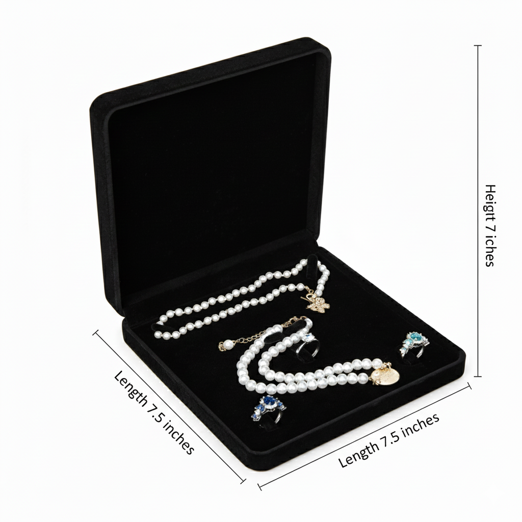 Jewelry Box Classic - إضافات التعبئة والتغليف - Embellish Gold Jewelry & Diamond