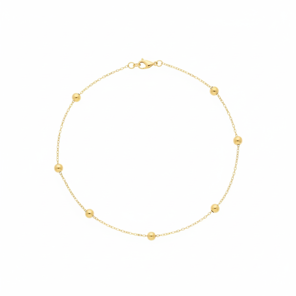 18K Gold Six Balls Bracelet