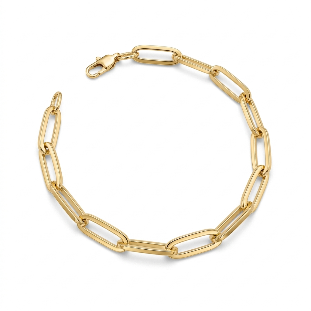 18k Gold Clip Inspired Bracelet