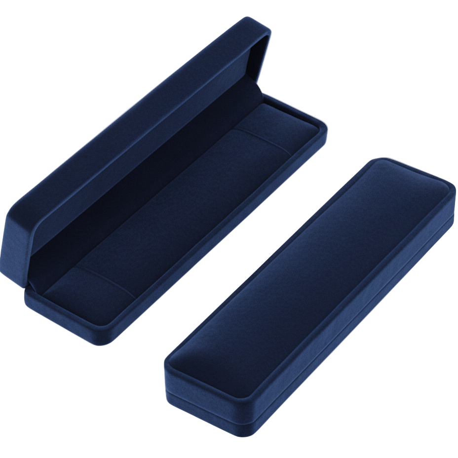 Jewelry Box Long Blue - Packaging Addons - Embellish Gold Jewelry & Diamond