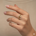 18k Gold Alter Heart Ring