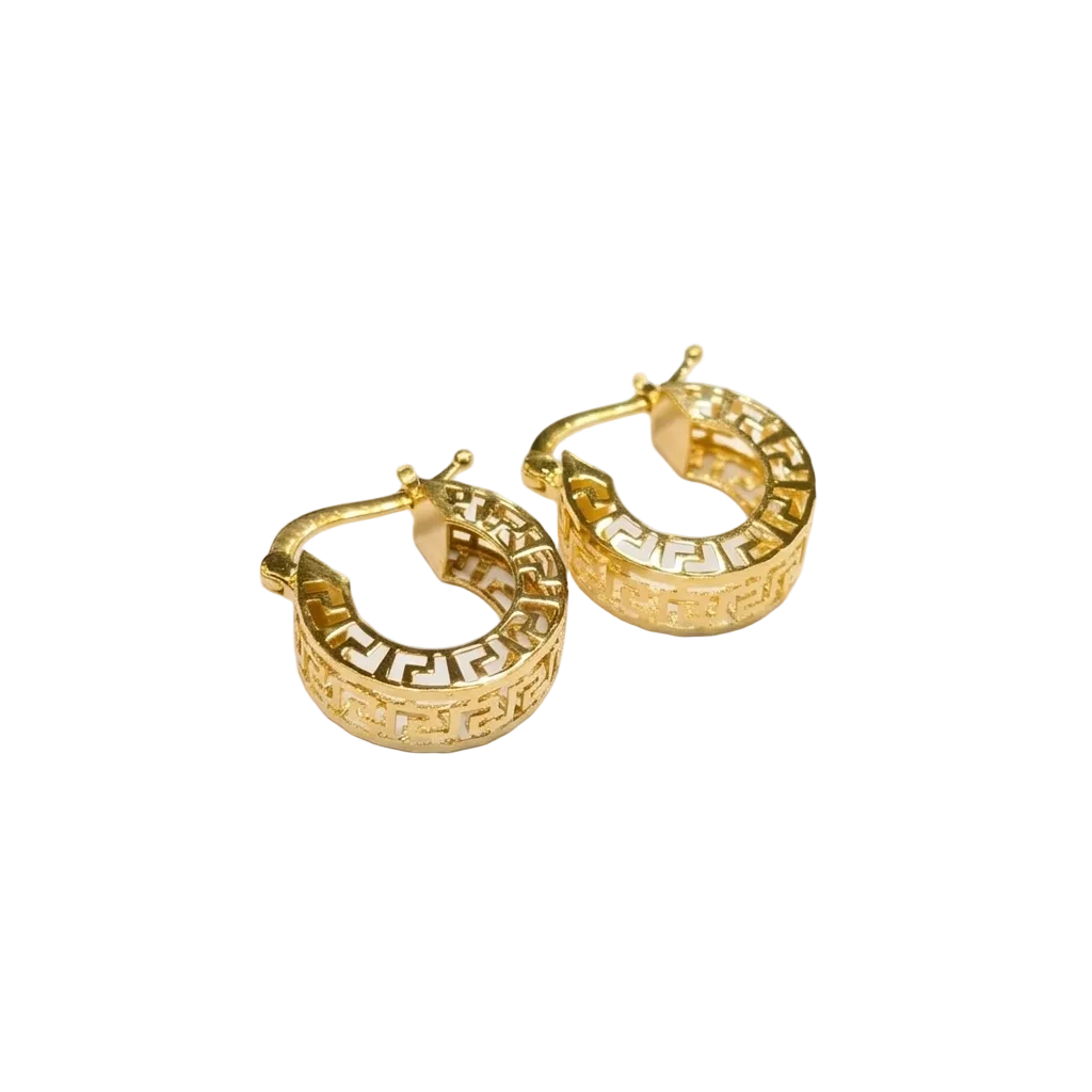 18k Gold Small Solid Loop Earrings - 18k Gold Earrings - Embellish Gold Jewelry & Diamond