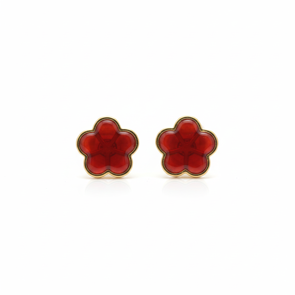 18k Gold Star Colored Earrings - 18k Gold Earrings - Embellish Gold Jewelry & Diamond