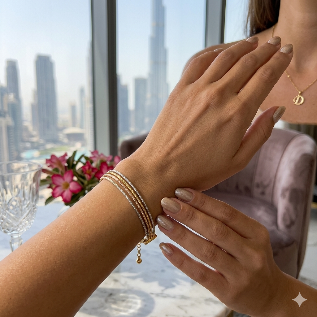 18k Gold Tri Color Bangle - Best Seller - Embellish Gold Jewelry & Diamond