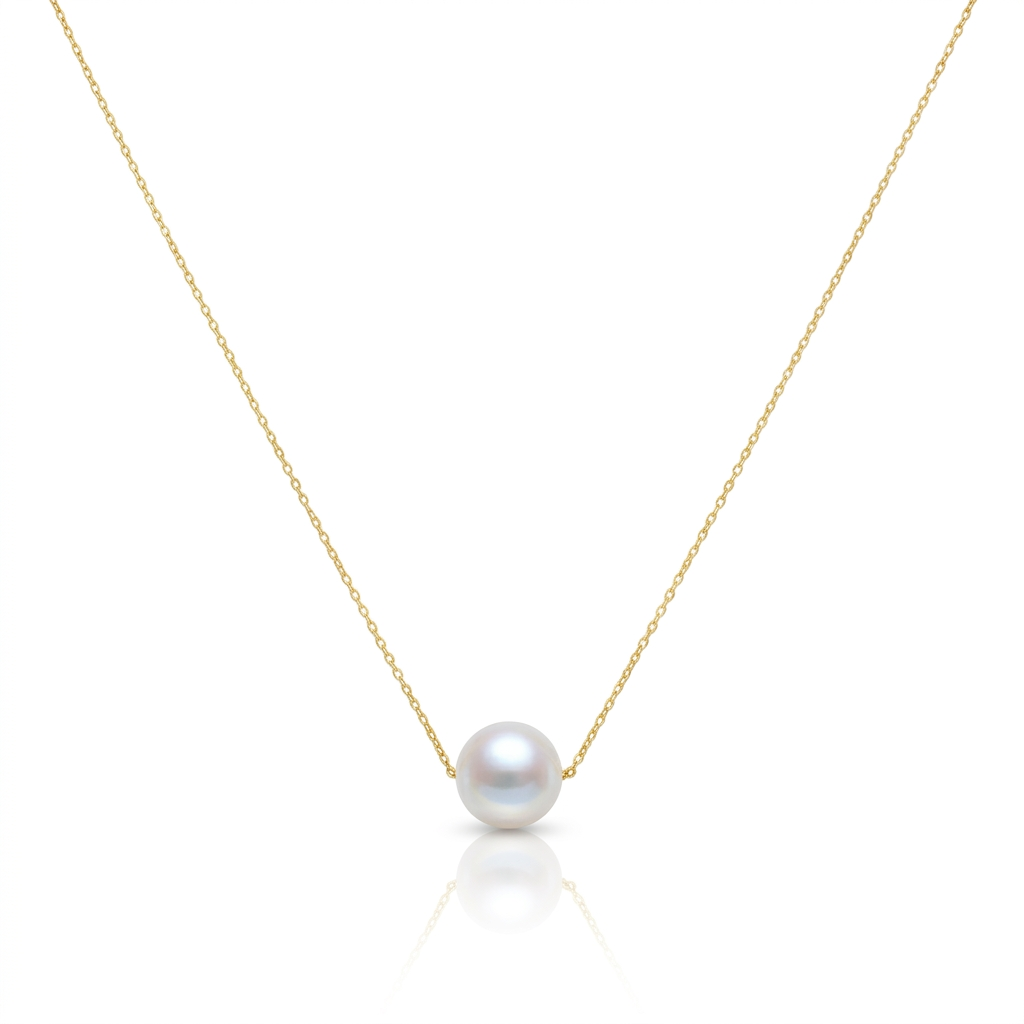 18K Gold Fresh Pearl Necklace Set