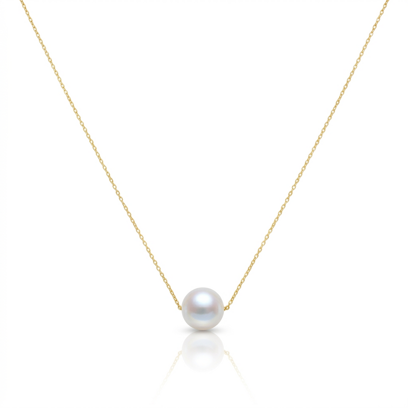 18K Gold Fresh Pearl Necklace Set - Gold Jewellery - Embellish Gold
