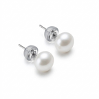 925 Natural Pearl Silver Earrings