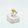 925 Silver Yellow Pearl Ring