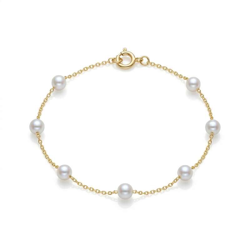 18K Gold Fresh Pearl Necklace Set - Gold Jewellery - Embellish Gold