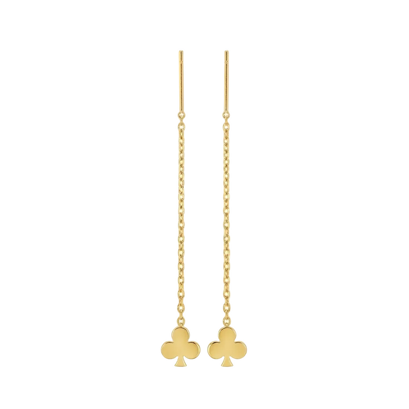 18k Gold Clove Style Tictac Earrings - Earrings - Embellish Gold Jewelry & Diamond