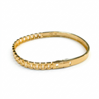 18k Gold Zipper Inspired Bangle