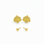18K Real Gold  Peacock Earrings