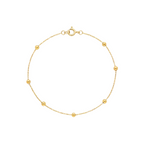 18K Gold 7 Balls Bracelet
