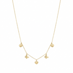 18k Gold Heart with Butterfly Necklace