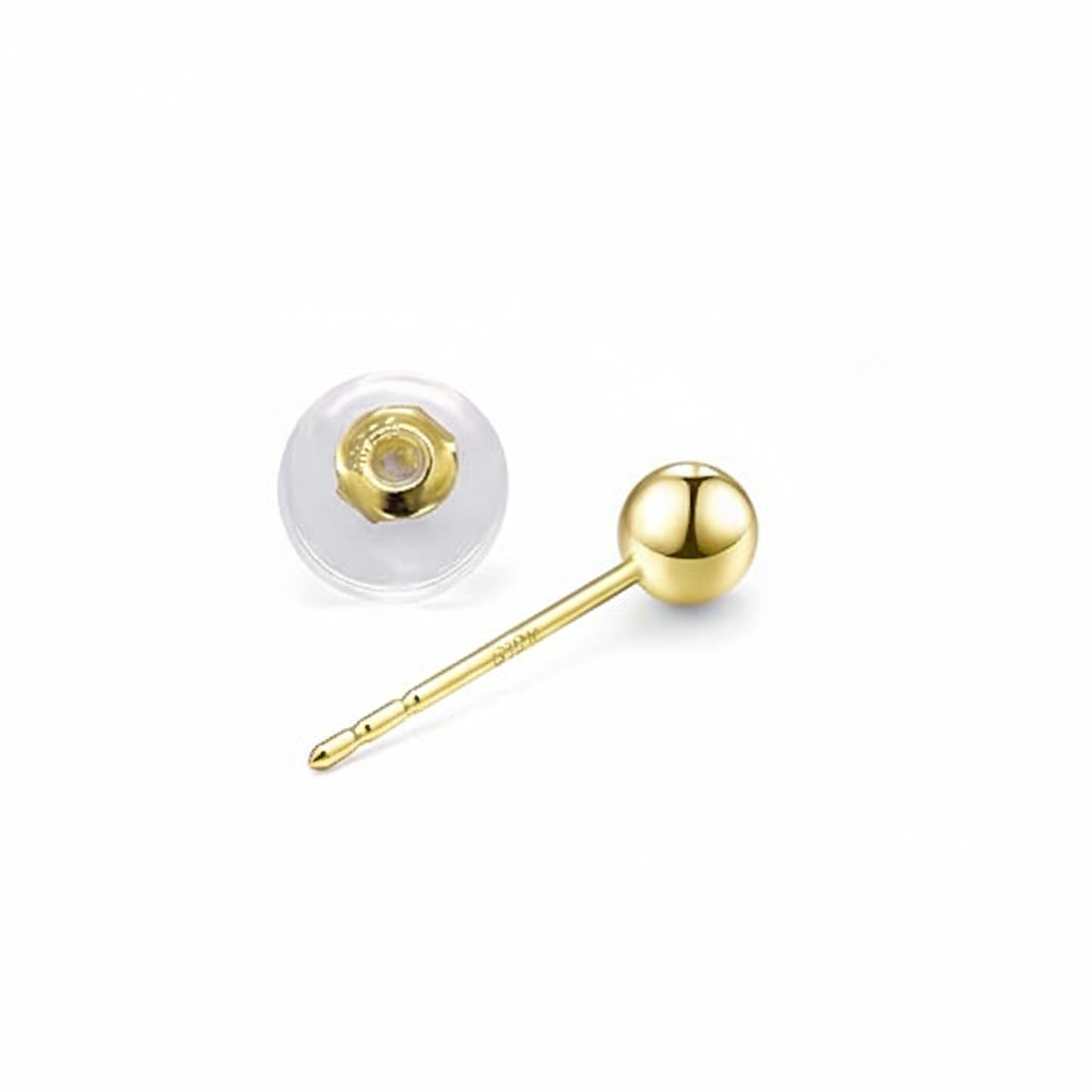 18k Gold Small Stud Earrings