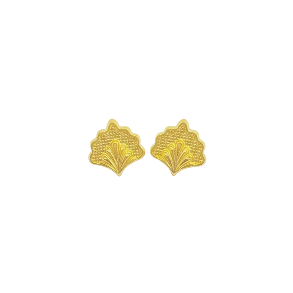 18K Real Gold  Peacock Earrings - 18k Gold Earrings - Embellish Gold