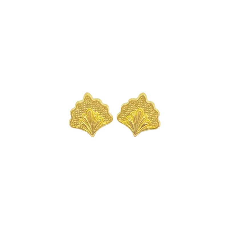 18K Real Gold  Peacock Earrings - 18k Gold Earrings - Embellish Gold