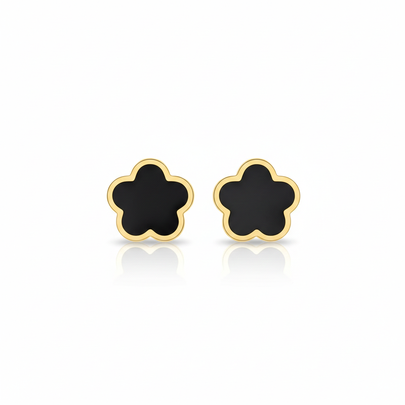 18k Gold Star Colored Earrings - 18k Gold Earrings - Embellish Gold Jewelry & Diamond