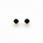 18k Gold Zircon Stone Earrings