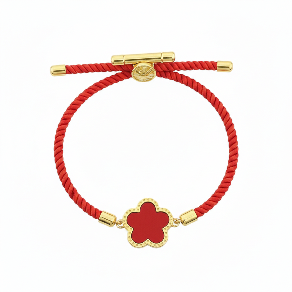 Red Star Thread Bracelet