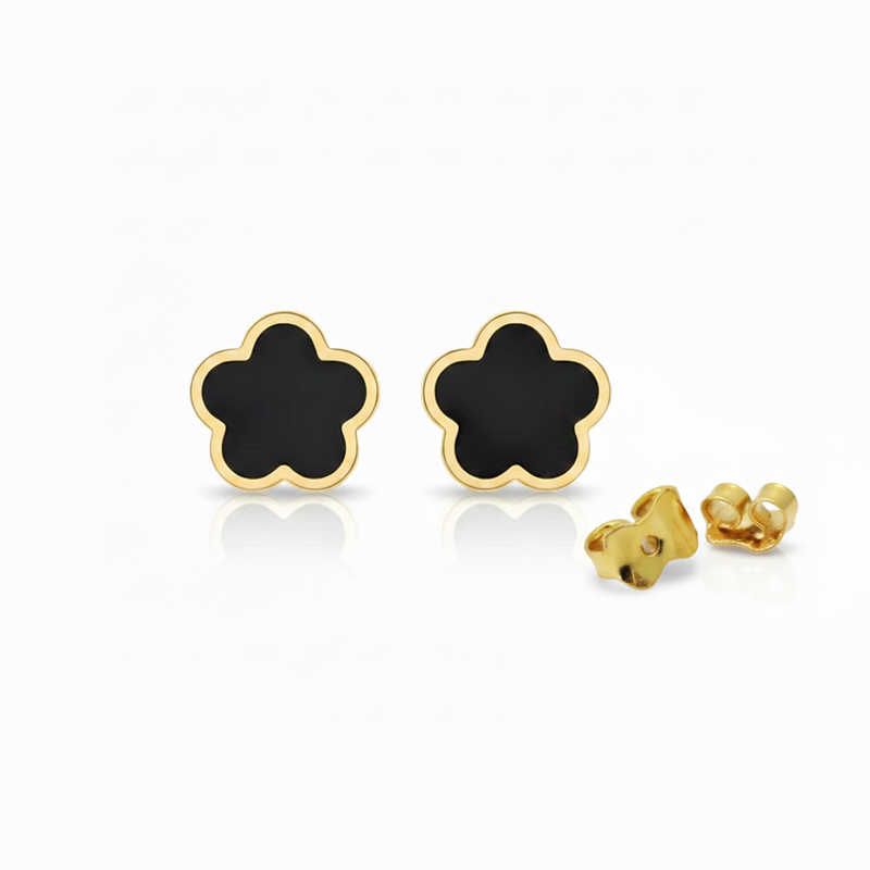 18k Gold Star Colored Earrings - 18k Gold Earrings - Embellish Gold Jewelry & Diamond