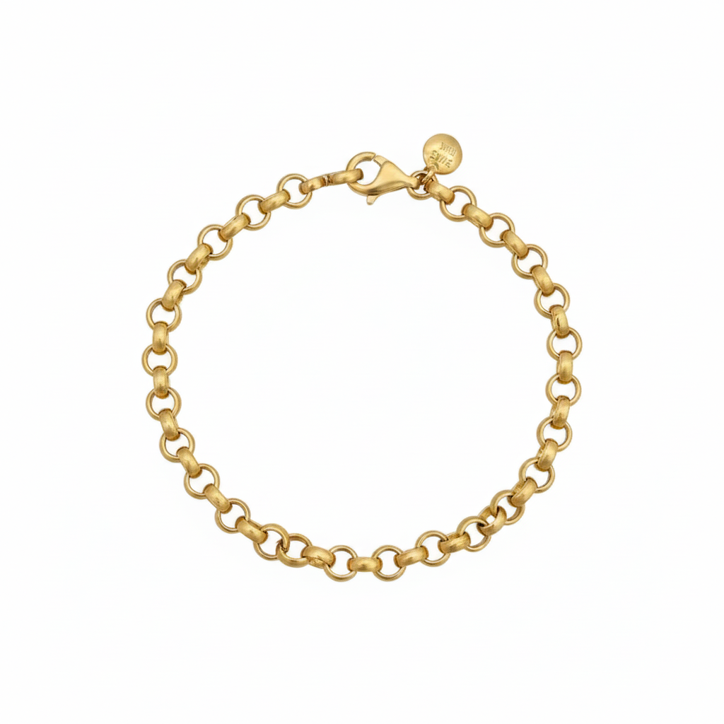 18k Gold Rolo Bracelet - Best Seller - Embellish Gold Jewelry & Diamond