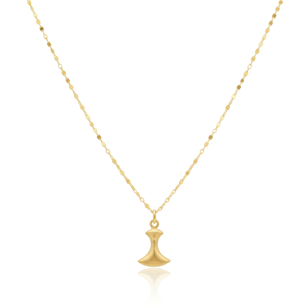 18K Real Gold Tif Necklace - 18k Gold Necklace - Embellish Gold