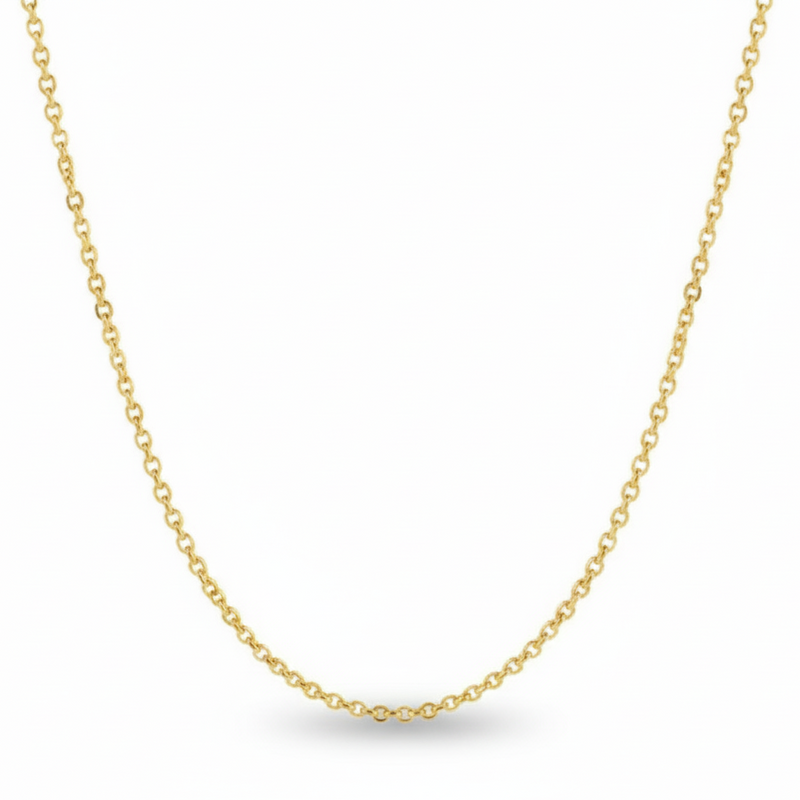 18k Gold Link Chain - 18k Gold Chain - Embellish Gold Jewelry & Diamond
