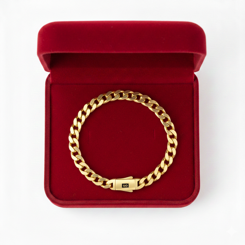 18k Gold Monaco Bracelet - 18k Gold Bracelet - Embellish Gold Jewelry & Diamond