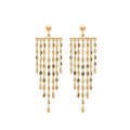 18k Gold Ball Hanging Chain Earrings