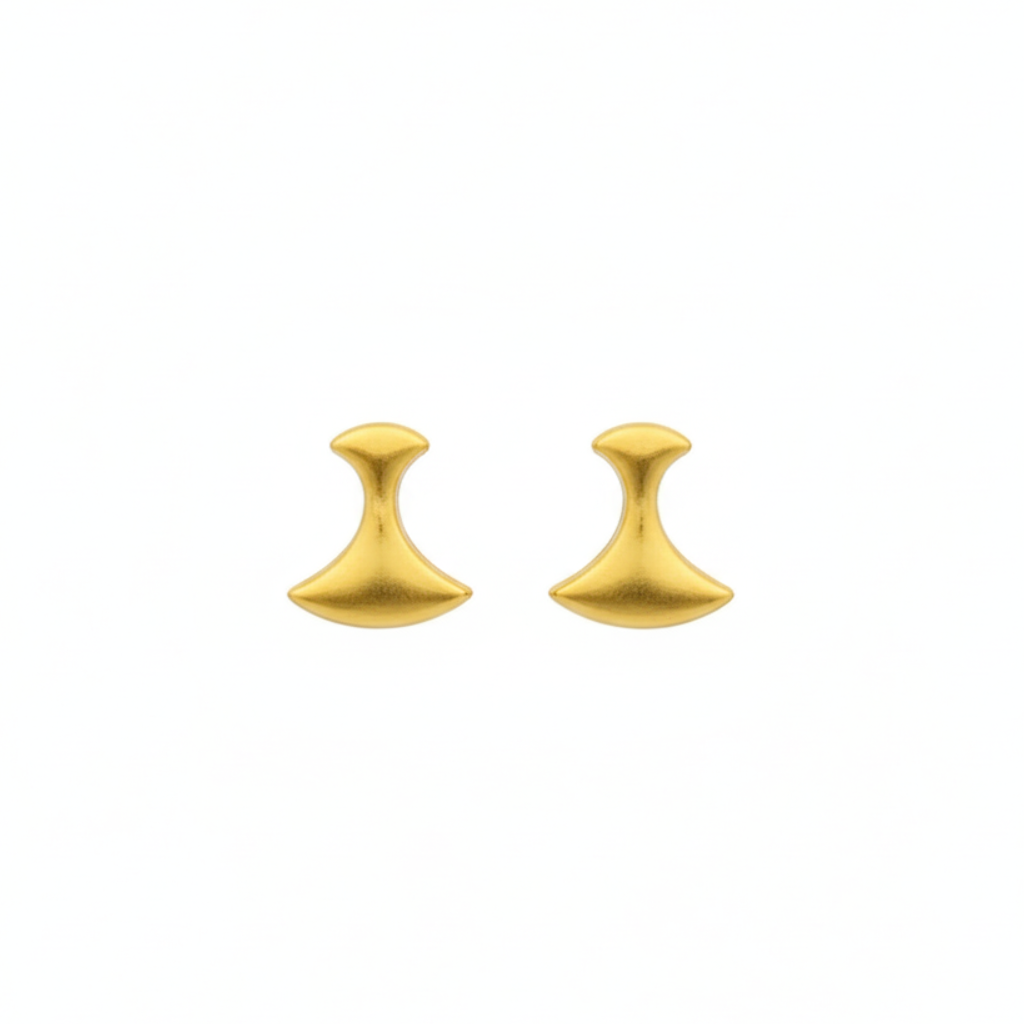 18K Real Gold Tif Earrings - 18k Gold Earrings - Embellish Gold