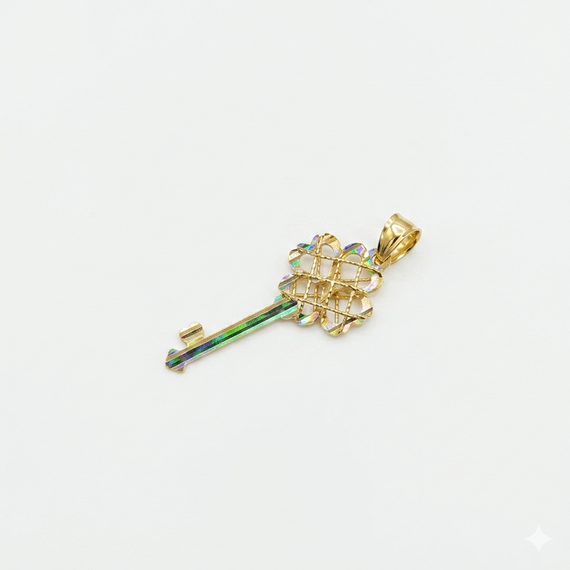 18k Gold 4 Heart Lines Pendant - 18k Gold Pendant - Embellish Gold Jewelry & Diamond