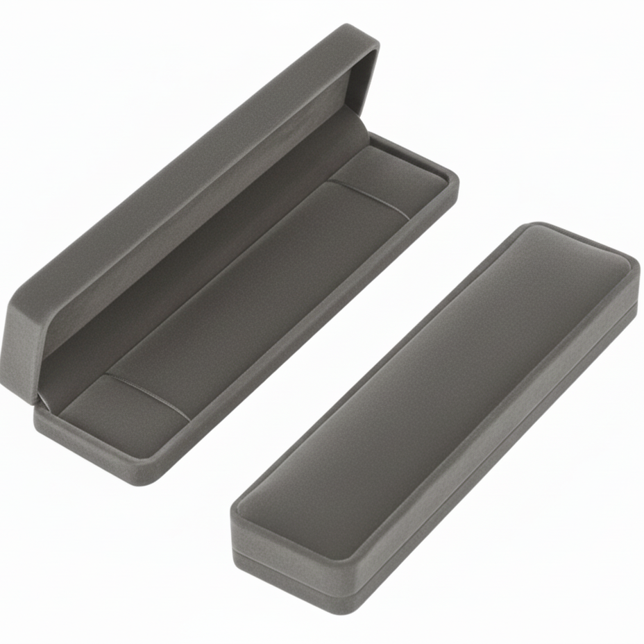 Jewelry Box Long Grey - Packaging Addons - Embellish Gold Jewelry & Diamond
