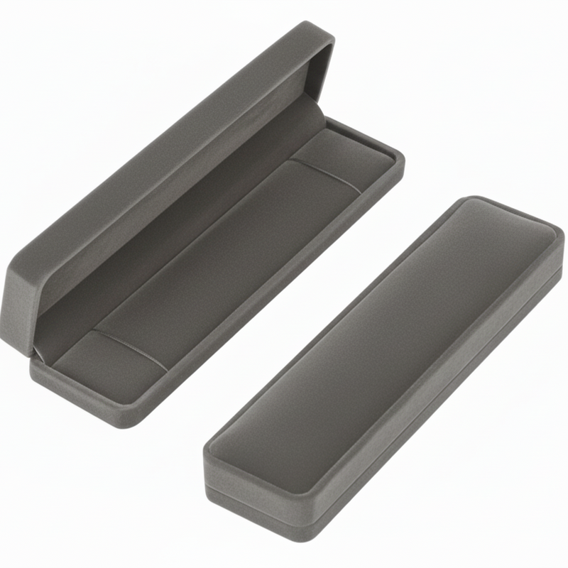 Jewelry Box Long Grey - Packaging Addons - Embellish Gold Jewelry & Diamond