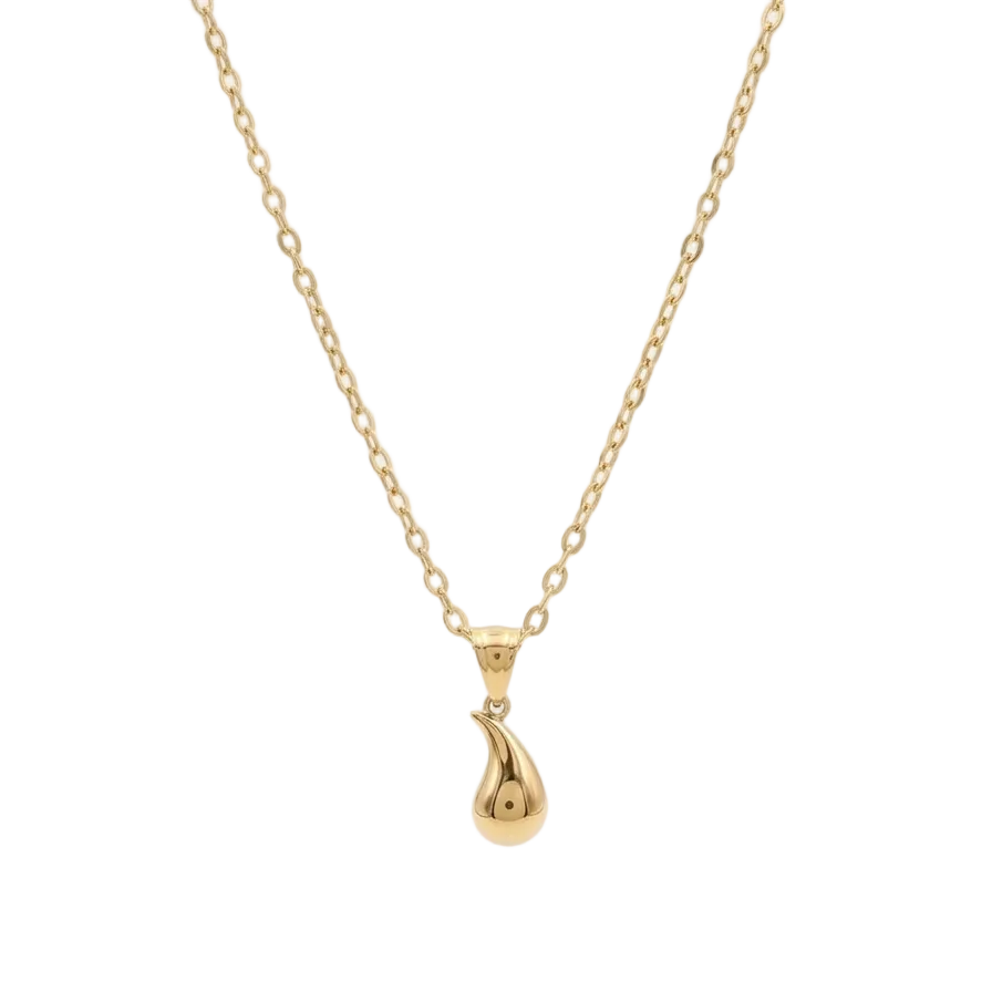 18k Gold Plain Teardrops Jewelry Set - New Launch - Embellish Gold Jewelry & Diamond