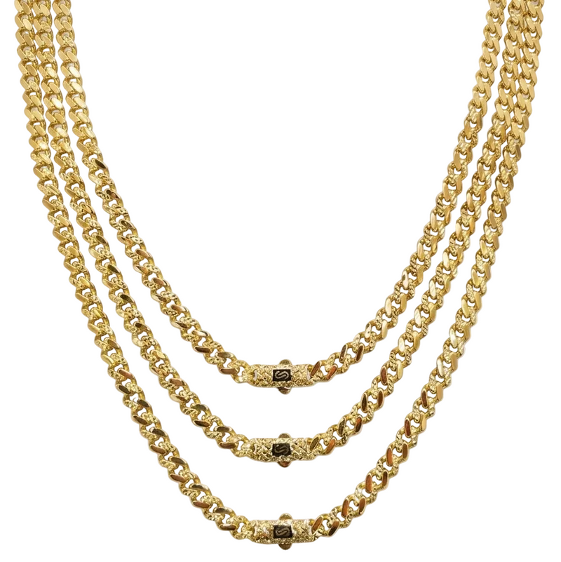 18k Gold Monaco Chain - 18k Gold Chain - Embellish Gold Jewelry & Diamond