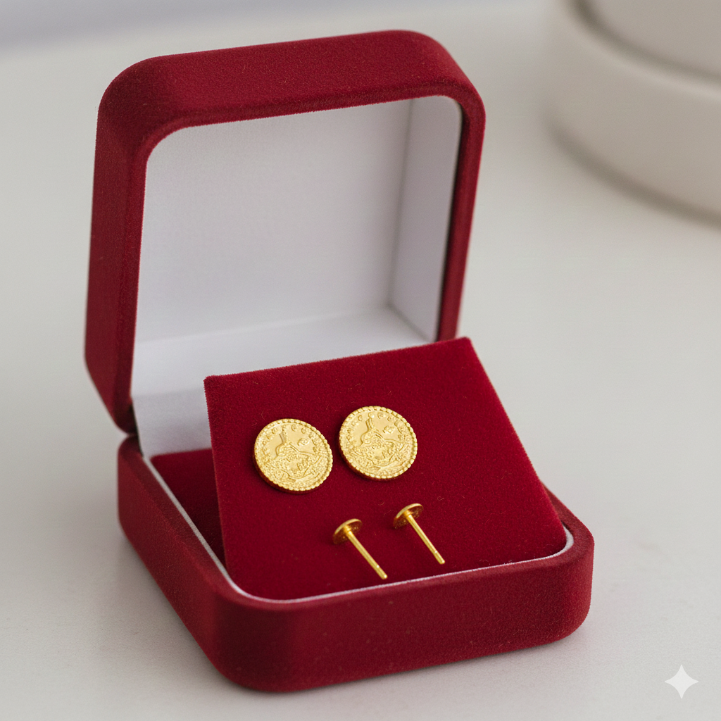 18K Real Gold Life of Tree Earrings - 18k Gold Earrings - Embellish Gold