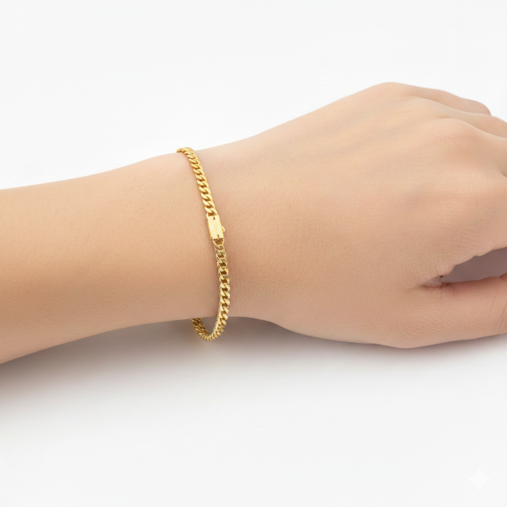 18k Gold Cuban Bracelet