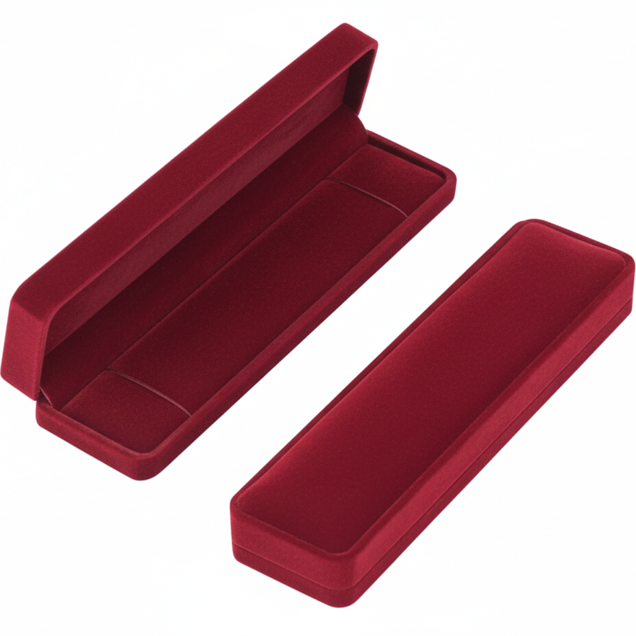 Jewelry Box Long Red - Packaging Addons - Embellish Gold Jewelry & Diamond