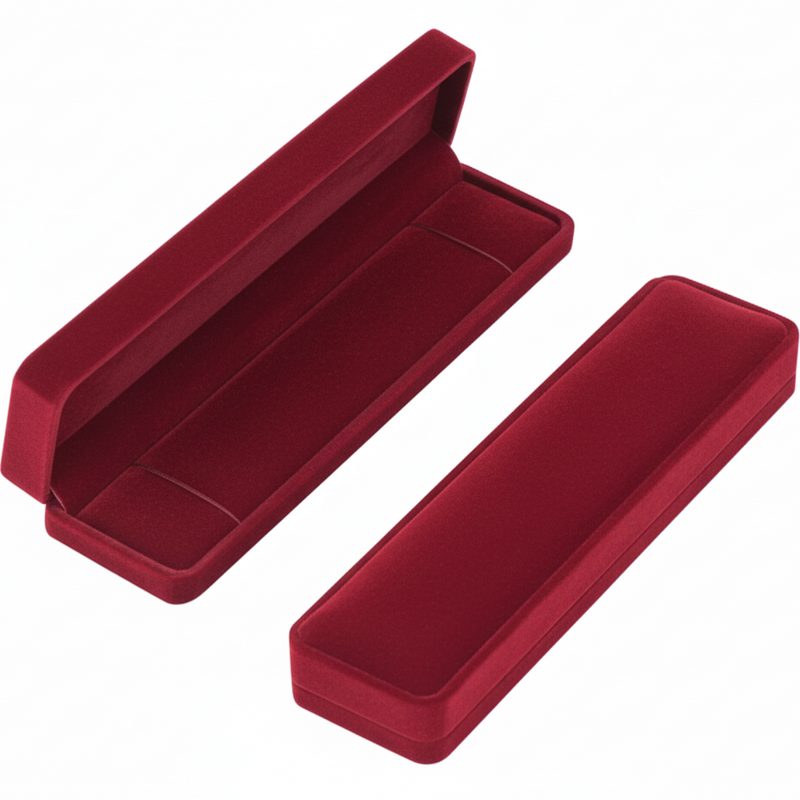 Jewelry Box Long Red - Packaging Addons - Embellish Gold Jewelry & Diamond