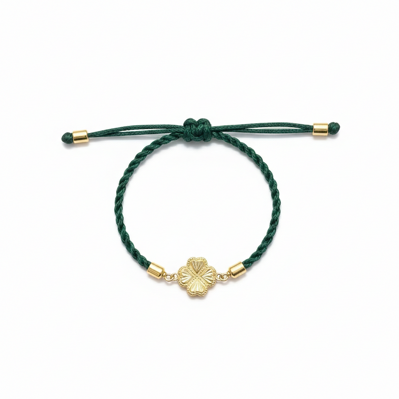 18K Real Gold Sunflower Style Lucky Charm Bracelet - ad collection - Embellish Gold