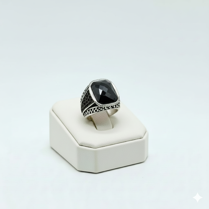 925 Silver Sterling Red Stone Ring - Silver Rings For Men - Embellish Gold Jewelry & Diamond